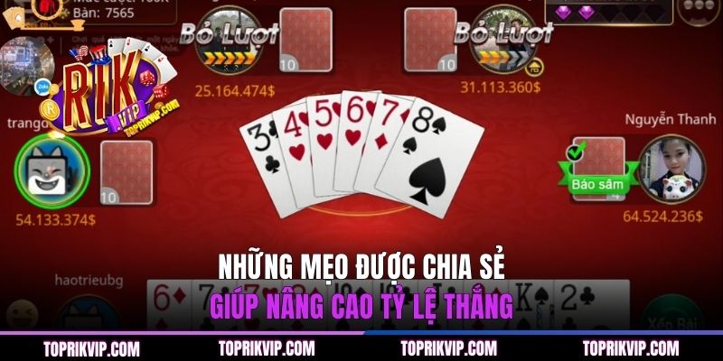 Những mẹo được chia sẻ giúp nâng cao tỷ lệ thắng