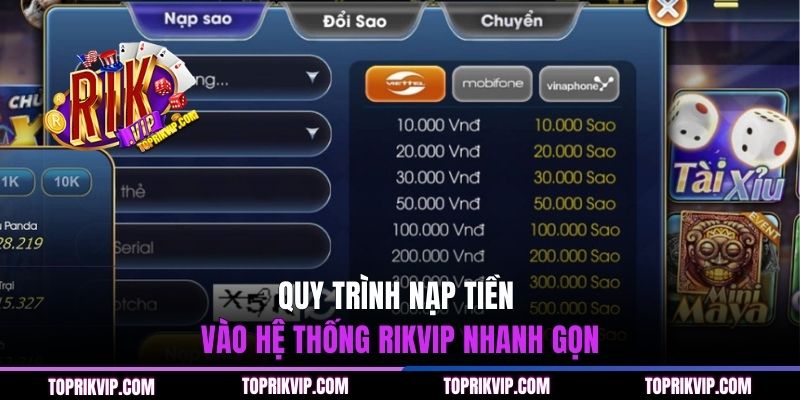 Trang Chủ RikVip 43 Quy trình nạp tiền vào hệ thống RIKVIP nhanh gọn